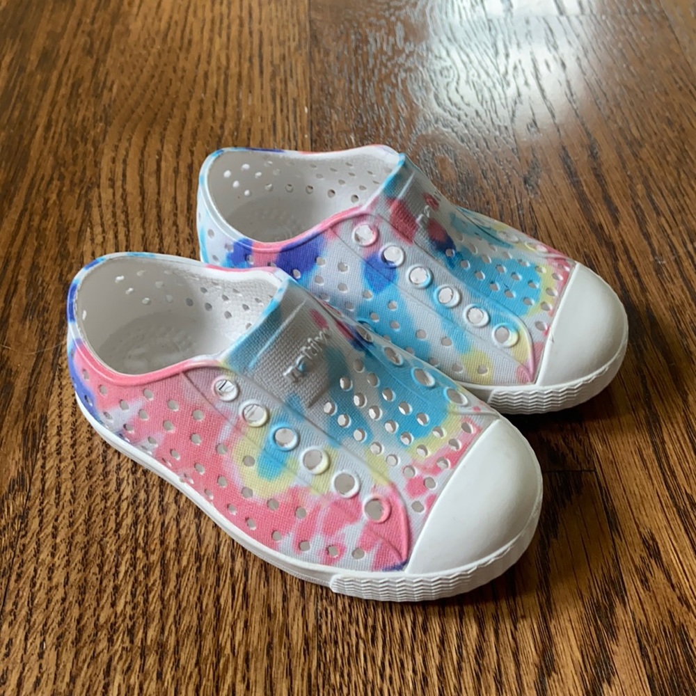 Native Toddler Girls Tie Dye Shoes